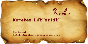 Kerekes László névjegykártya
